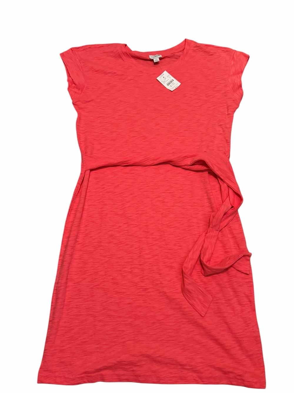 J. Crew Girls' Coral Short-Sleeve Tie-Detail Dress